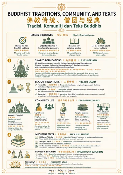 Buddhist Traditions, Community, and Texts — Lesson Guide